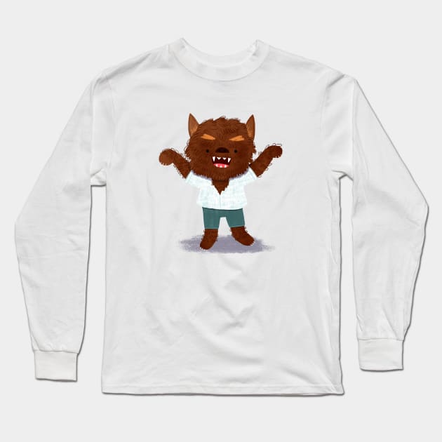 Wolfman Long Sleeve T-Shirt by julianamotzko